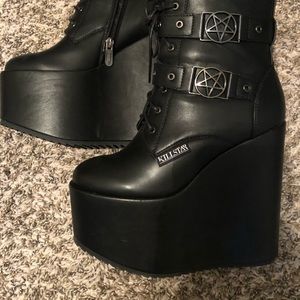 Killstar Pentagram Wedge Platforms